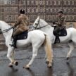 Two Army personnel on horses