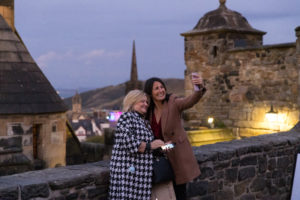 Selfies Outside the Castle