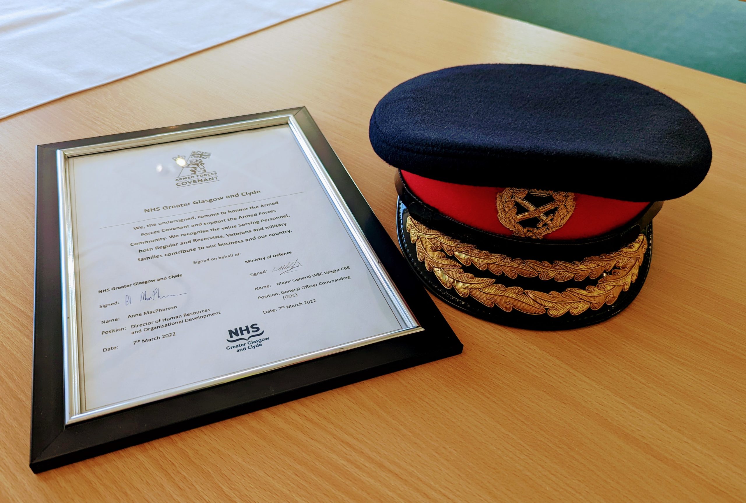NHSGCC Hat and Certificate