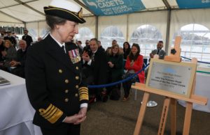Princess unveils plaque at Port Edgar Boat Station