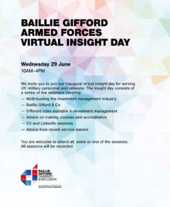 Flyer for BG Armed Forces Insight Day