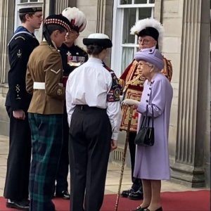 Cadet Cpl Jackson meets Her Majesty the Queen