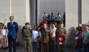 Officer Cadets observe and participate in Remembrance at Flanders
