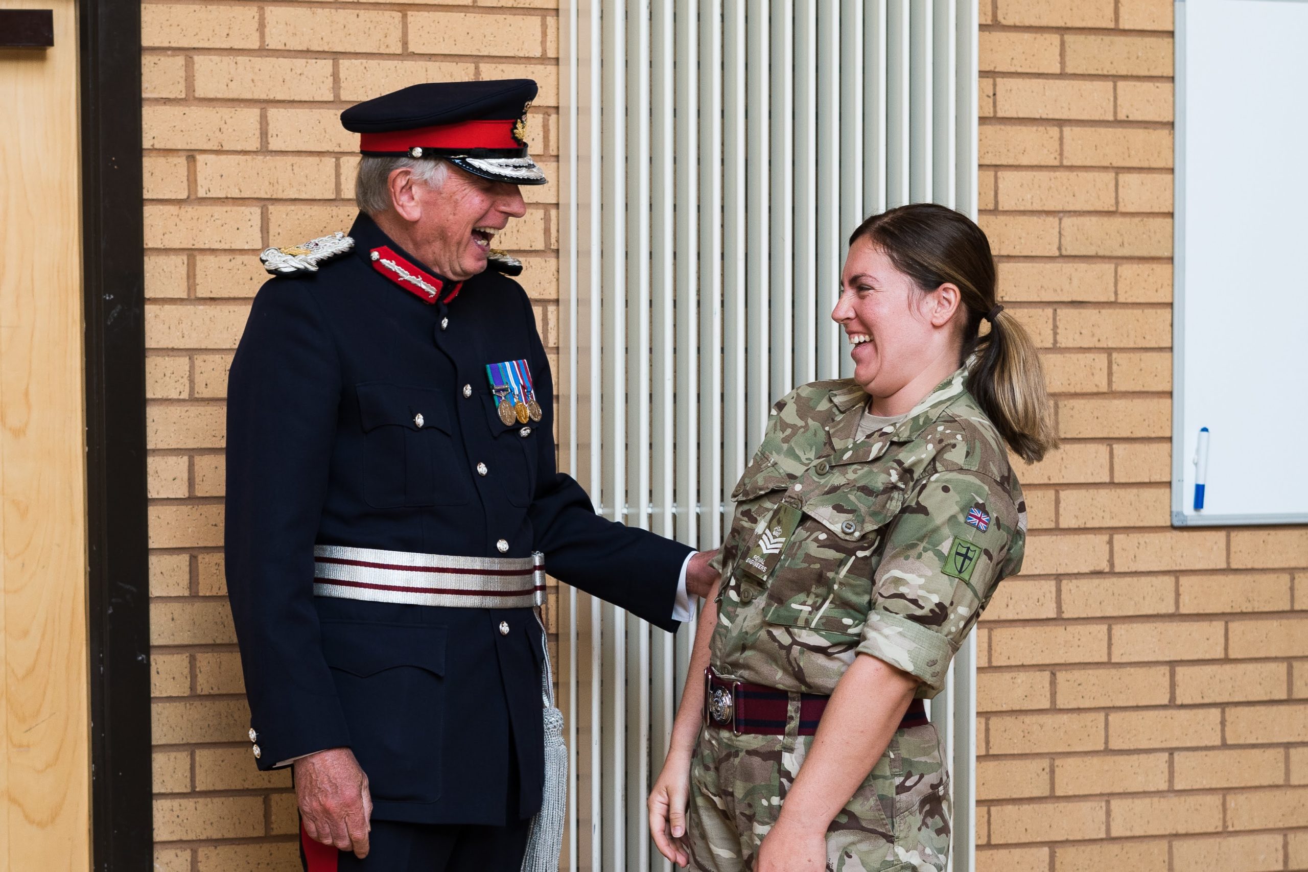 Colonel Peter McCarthy and Sergeant Hannah Knox
