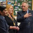Lord-Lieutenant Meets with Flight Lieutenant Khan and Wing Commander Haley