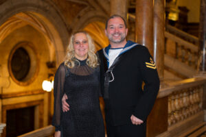 Petty Officer Mark Warnock at Glasgow City Chambers