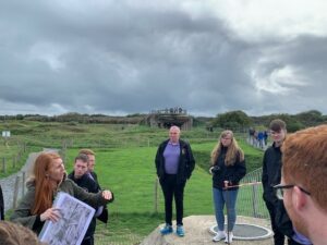 Cadets and CFAVs on a tour of the Normandy Battlefields