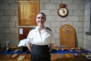 Senior Midshipman Bess Ashall of Glasgow URNU.