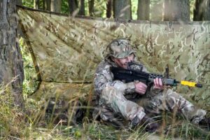 RAF Air Cadets on a fieldcraft exercise