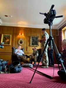 Cadet and Governor filmed interview