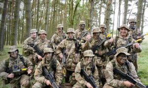 RAF Air Cadets group photo from a Fieldcraft day at Dechmont Range in 2022.