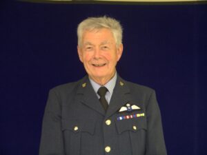 Portrait of Squadron Leader Tom Gray in uniform 