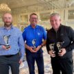turnery golf winners holding their trophies