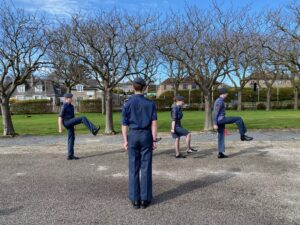 air cadets practise drill