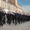 Musselburgh Sea Cadets on parade through Musselburgh town centre, led by Commanding Officer Chris Gay